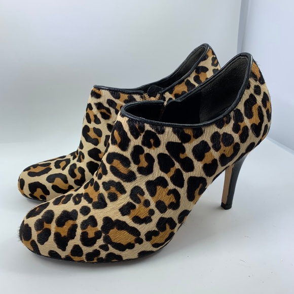 cole haan leopard ankle boots